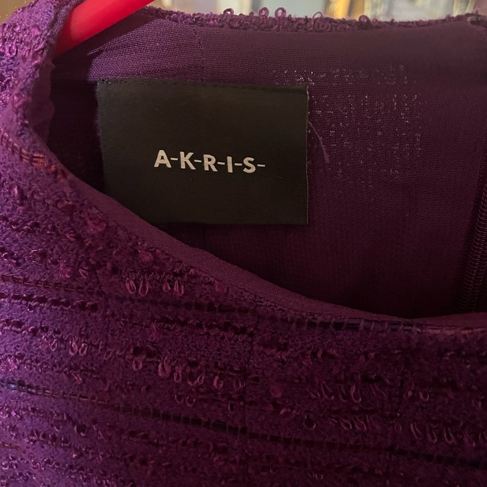 AKRIS PURPLE DRESS - Picture 3 of 3